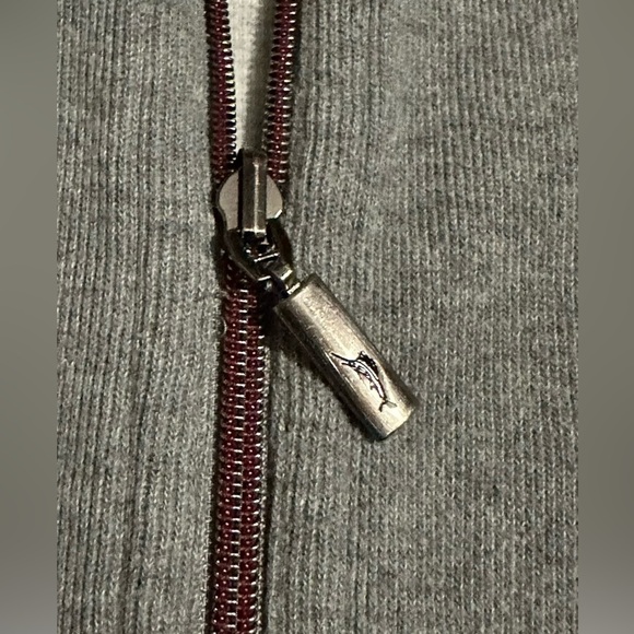 Tommy Bahama reversible men's vest Large gray zip up jacket - Picture 4 of 6